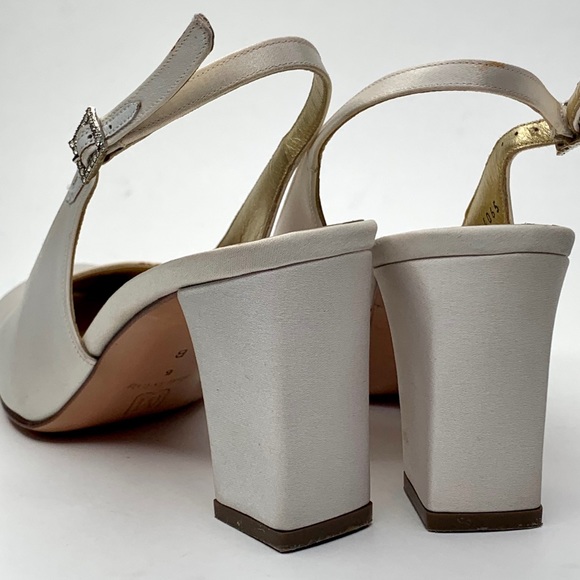 Bruno Magli Chablis White Crystal Ankle Dress Shoe - Picture 7 of 14